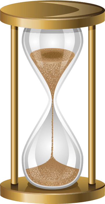 hourglass different clocks vector