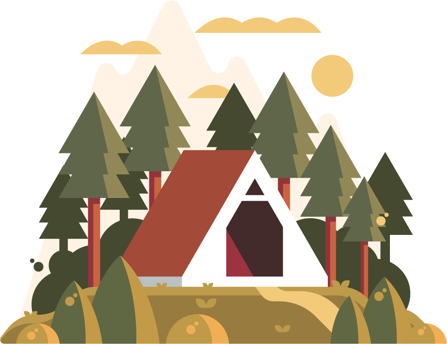 house icons colorful classic nature inspired for cozy digital applications