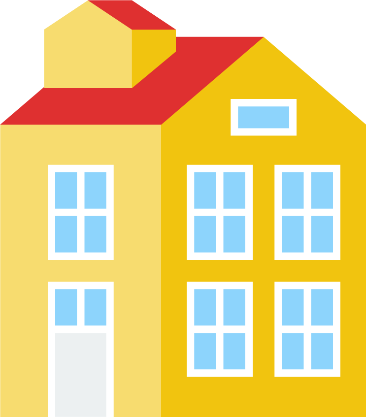house icon flat pixel perfect for modern home services and apps use