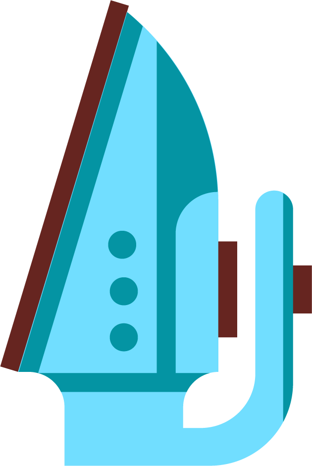 housekeeping cleaning flat icons for efficient laundry care and household chores