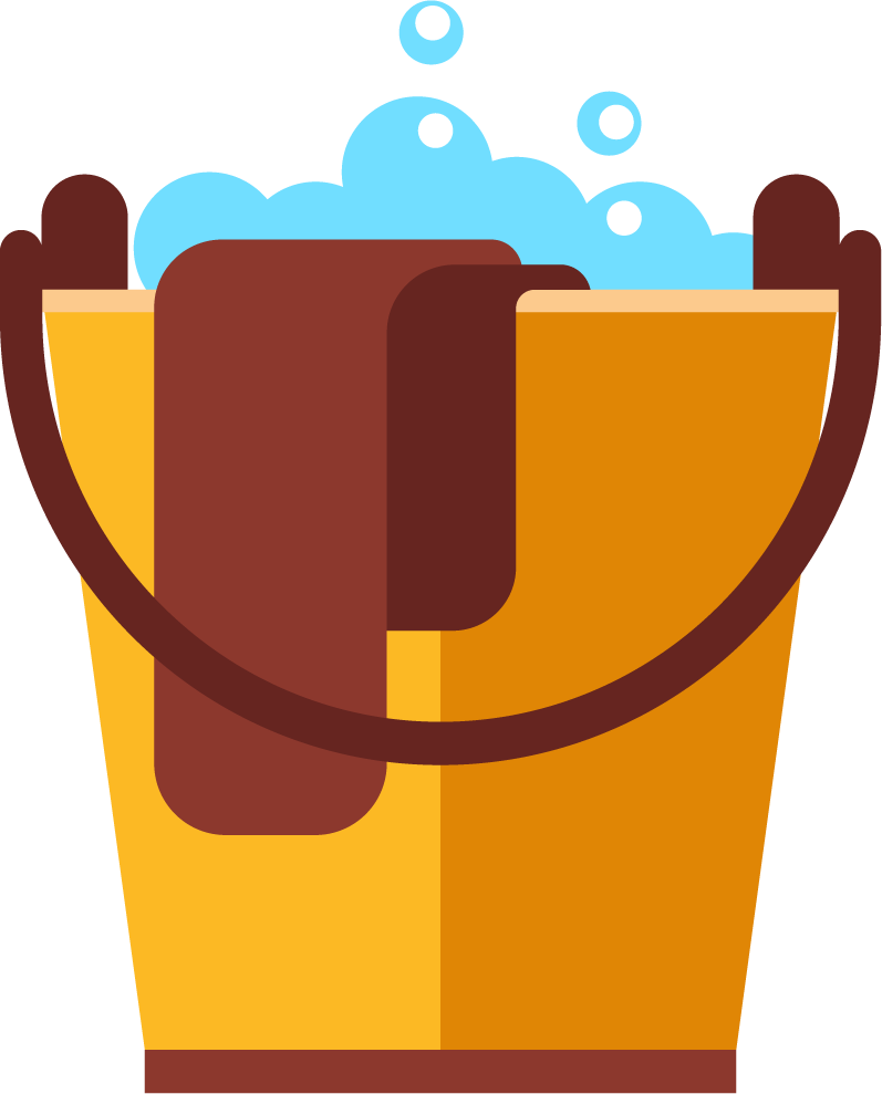 housekeeping cleaning flat icons for effortless home organization and cleanliness