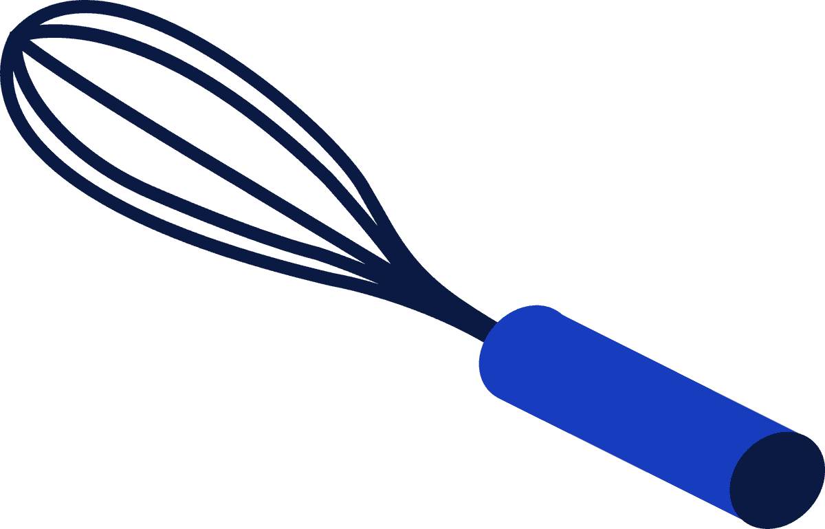 modern houseware kitchen tool color whisk with ergonomic handle for effortless mixing
