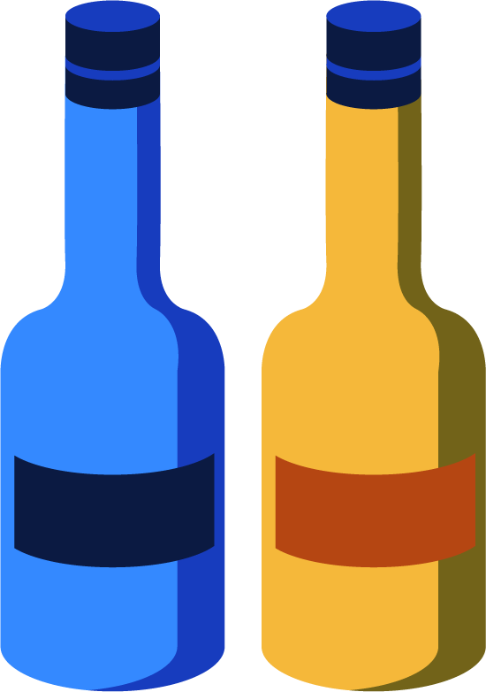 functional houseware kitchen tool color bottles for beverage storage and organization
