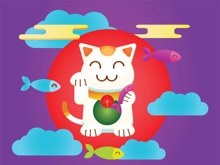 how to create a maneki neko lucky charm fortune cat