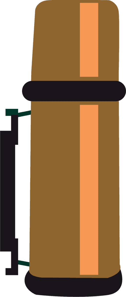 hunting camp elements various colored icons