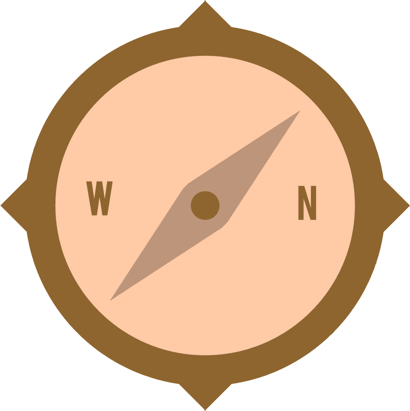 hunting camp elements various colored icons