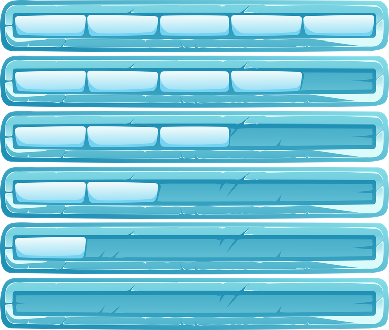 ice buttons ui game for interactive gameplay in winter-themed applications