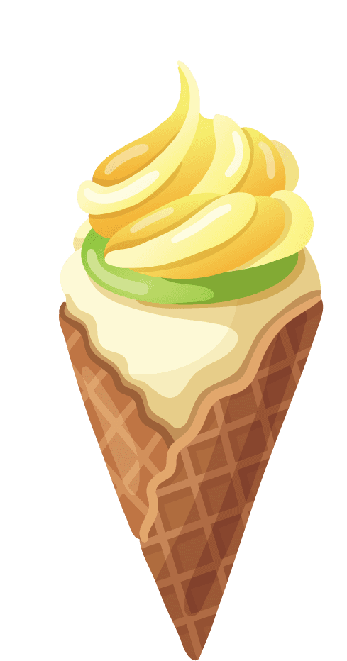 ice cream cone ice cream icons set