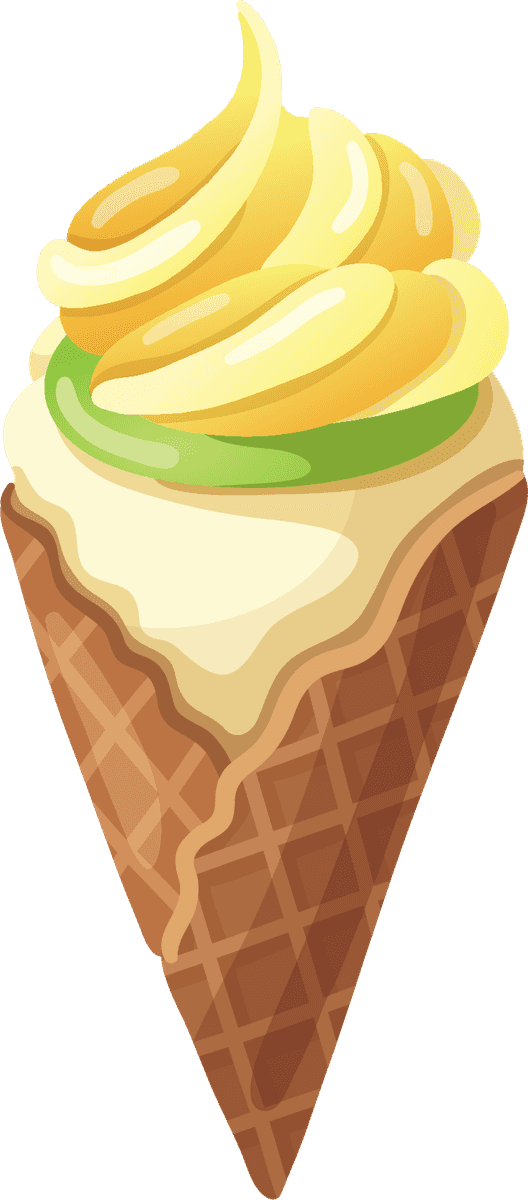 ice cream cone ice cream icons set