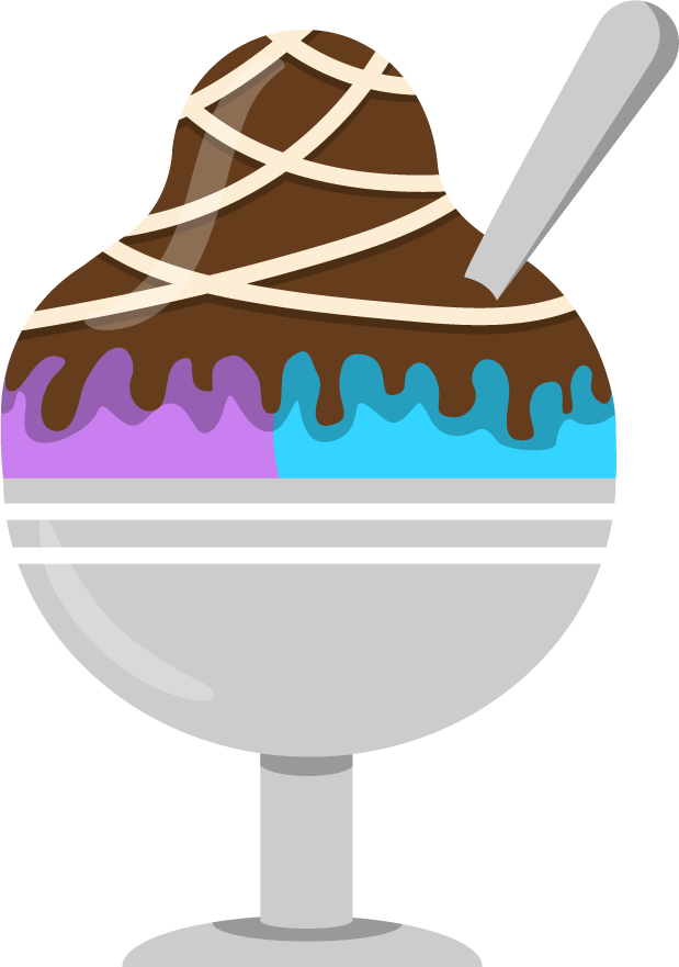 delicious ice cream for summer season in vibrant colors and rich flavors