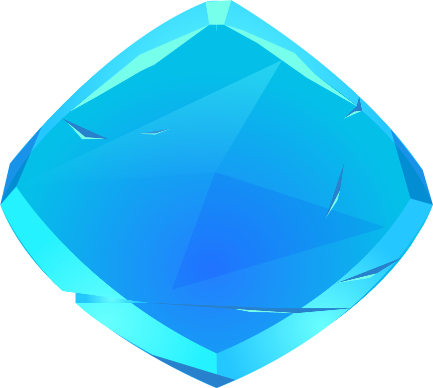ice game buttons set featuring vibrant blue gems for engaging gameplay experience