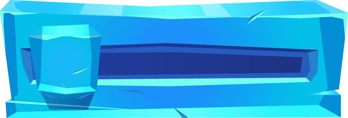 ice game buttons set featuring frosty design and cool colors for winter-themed gameplay