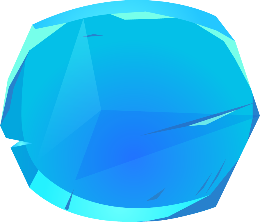 ice game buttons set featuring colorful crystalline shapes for engaging user interfaces