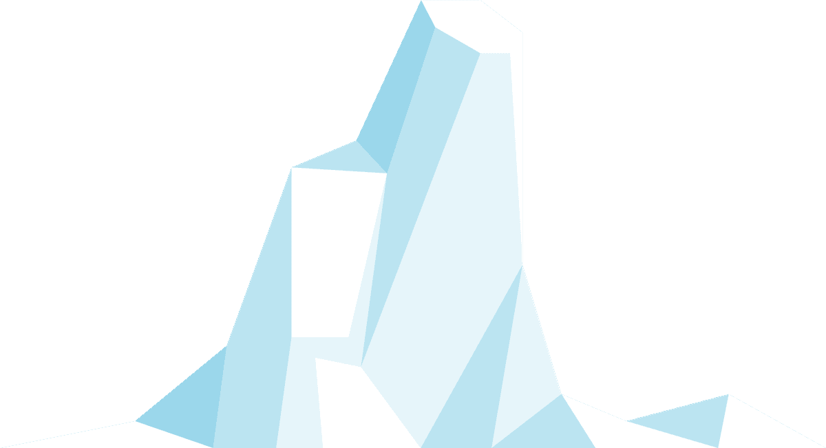 iceberg and snowy mountains illustration with serene landscape for winter adventures