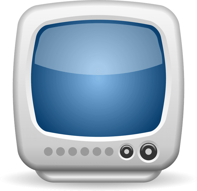 icom common web icons vector for classic television screen with vintage appeal