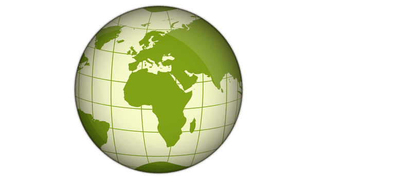 icom earth green blue yellow and gray globe illustration