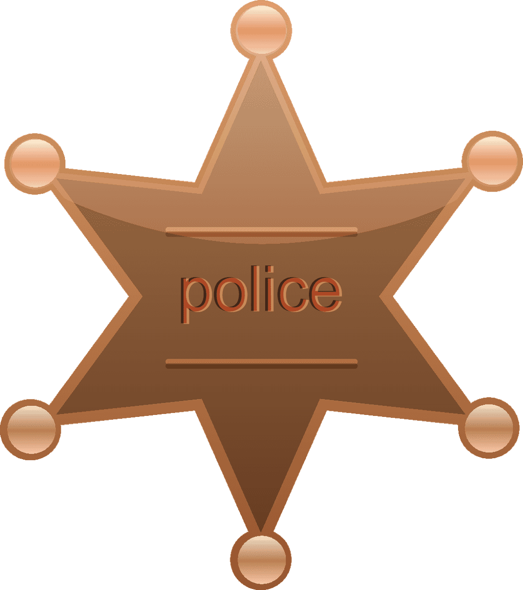 icon daquan industrial articles vector for police badge in modern style