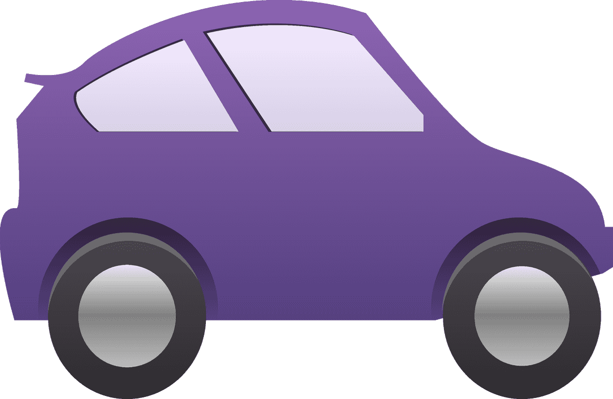 icon daquan industrial articles vector car illustration in vibrant purple and stylish design