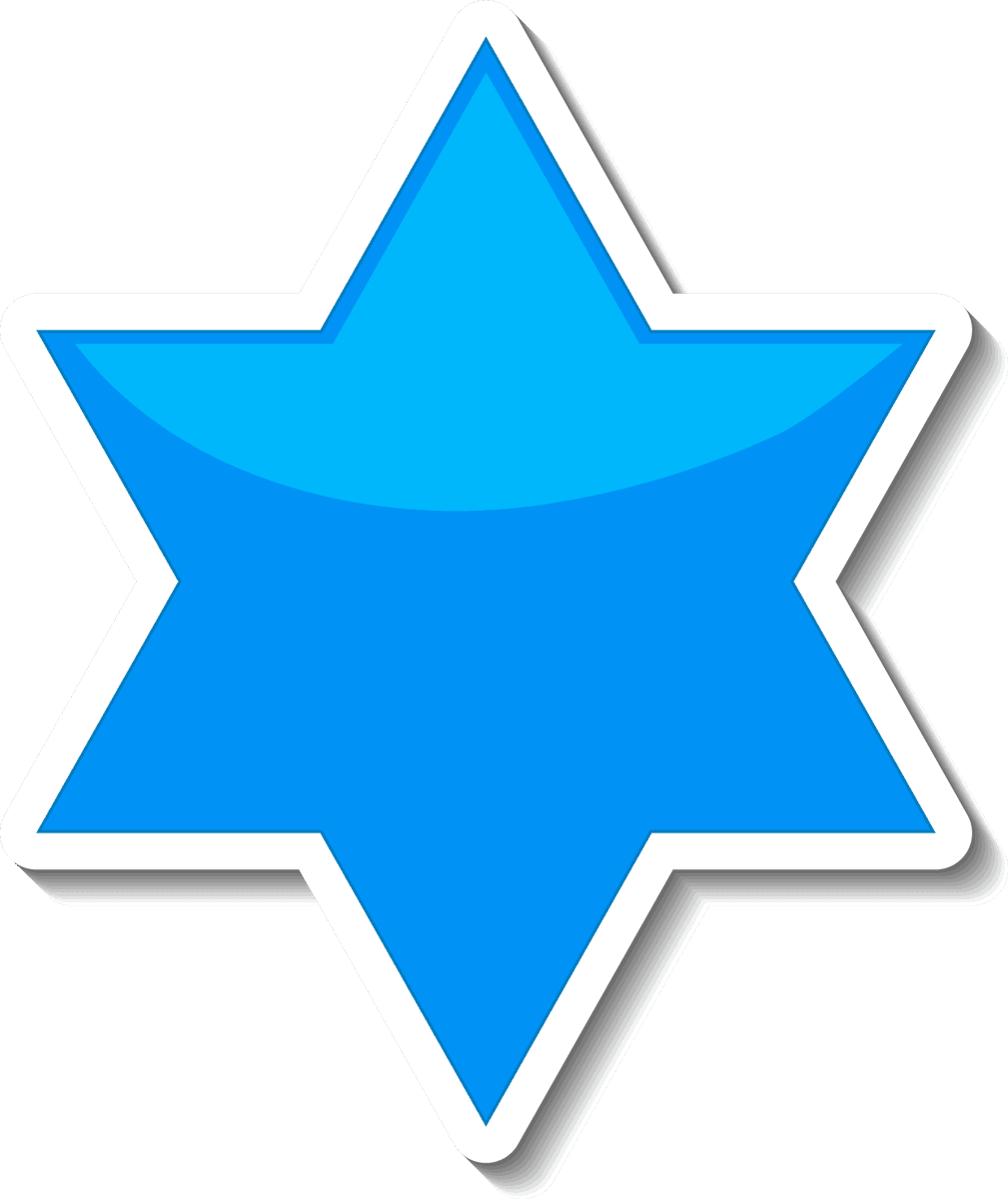 icon different traditional objects in bright blue star shape for cultural representations