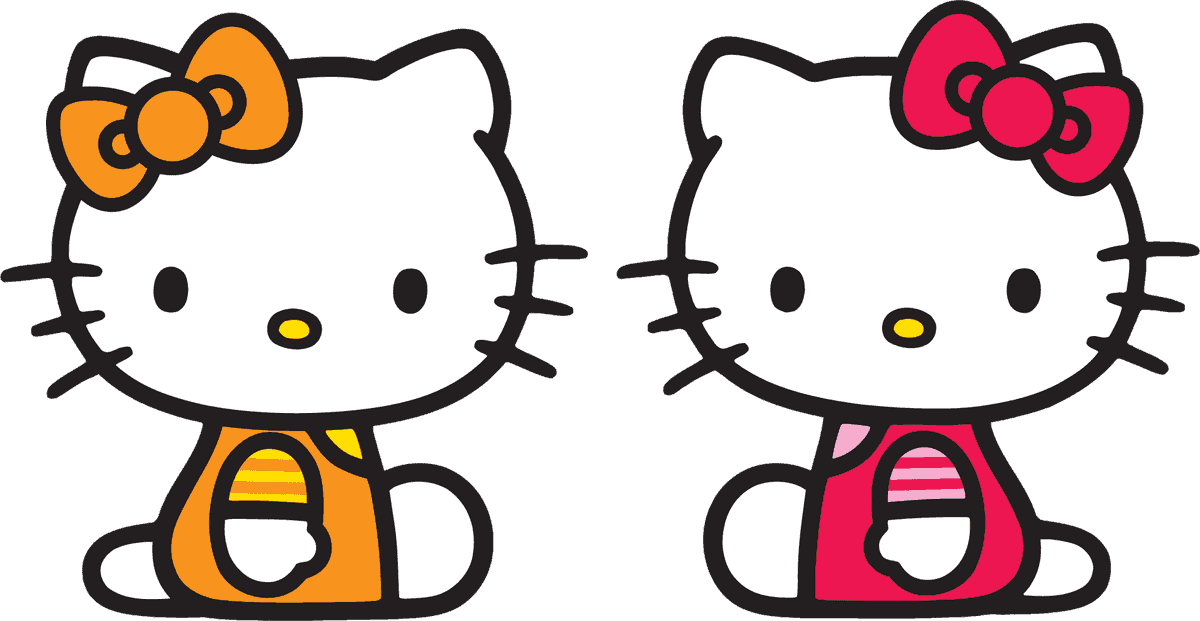 adorable hello kitty official icon featuring colorful bows and playful expressions for fans