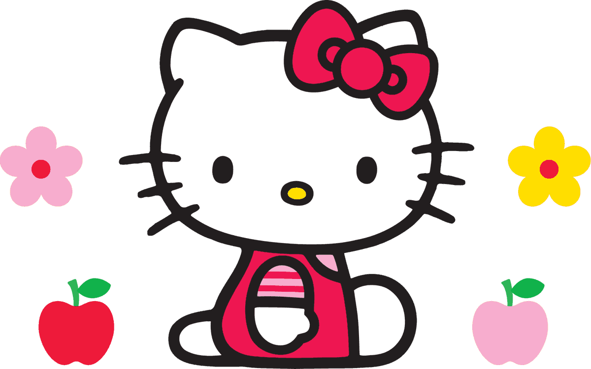 hello kitty official vector icon featuring adorable design with vibrant colors and playful elements