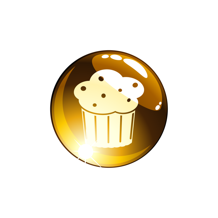 delicious cupcake icon living icons vector illustration for baking and dessert applications