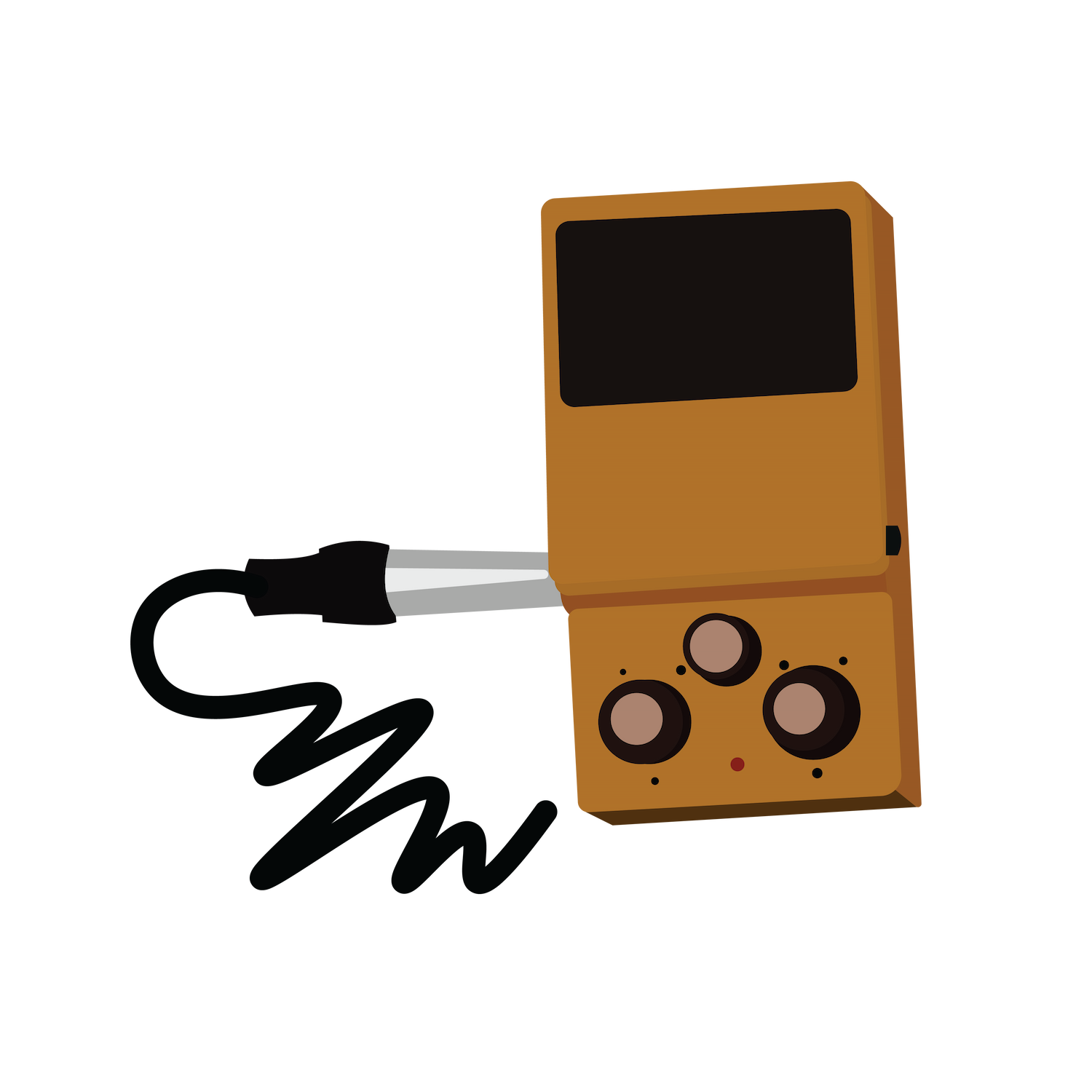 retro tech illustration flat icons vintage electronics
