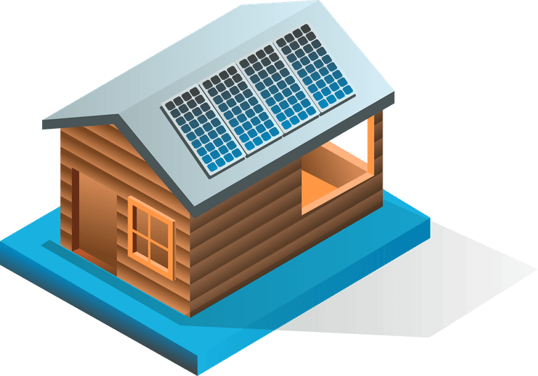 icons about solar panels and electric power