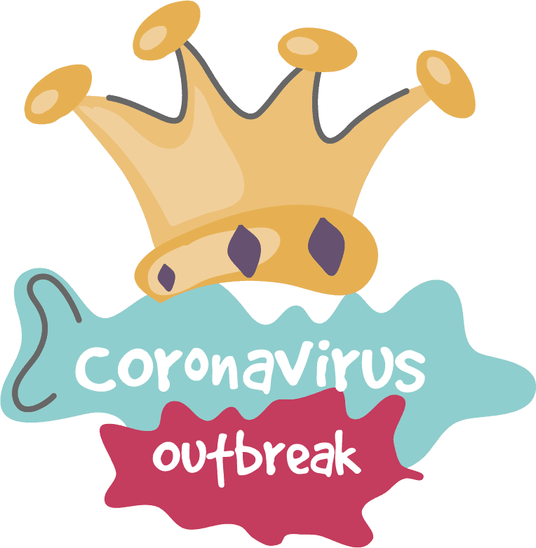 icons of prevention and protection of coronavirus on white background