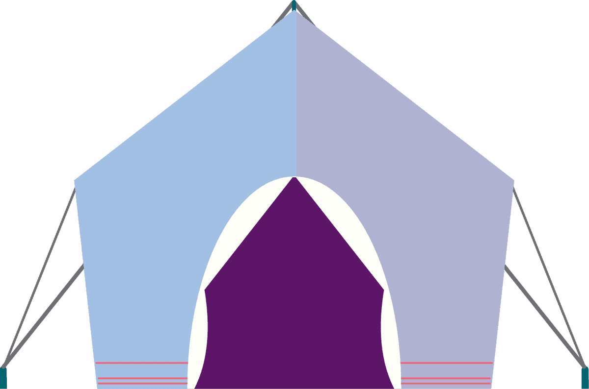 simple camping tents illustration