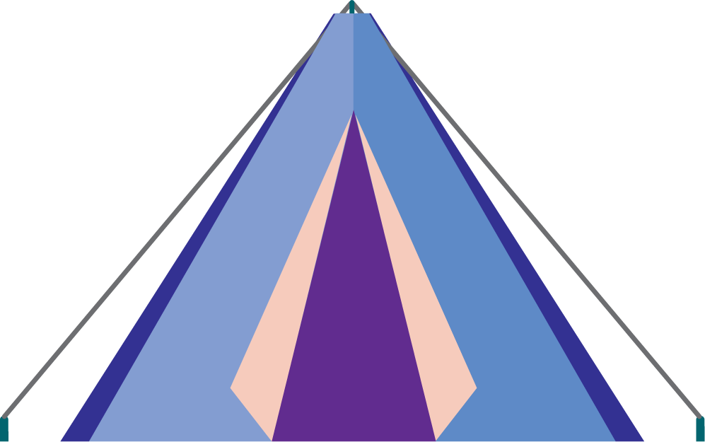 simple camping tents illustration