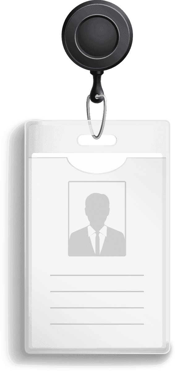 identification card badge accessories set for professional settings and events