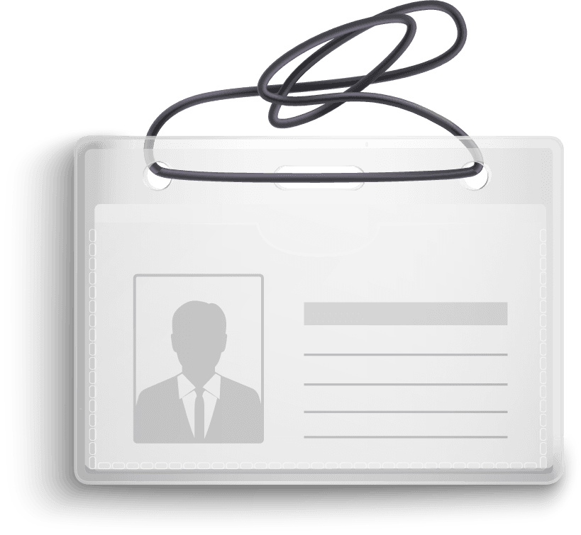 identification card badge accessories set for professional use and organizational needs