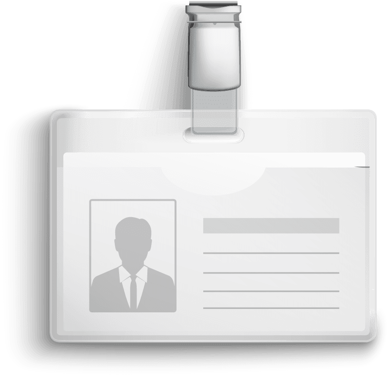 identification card badge accessories set for professional use and organization