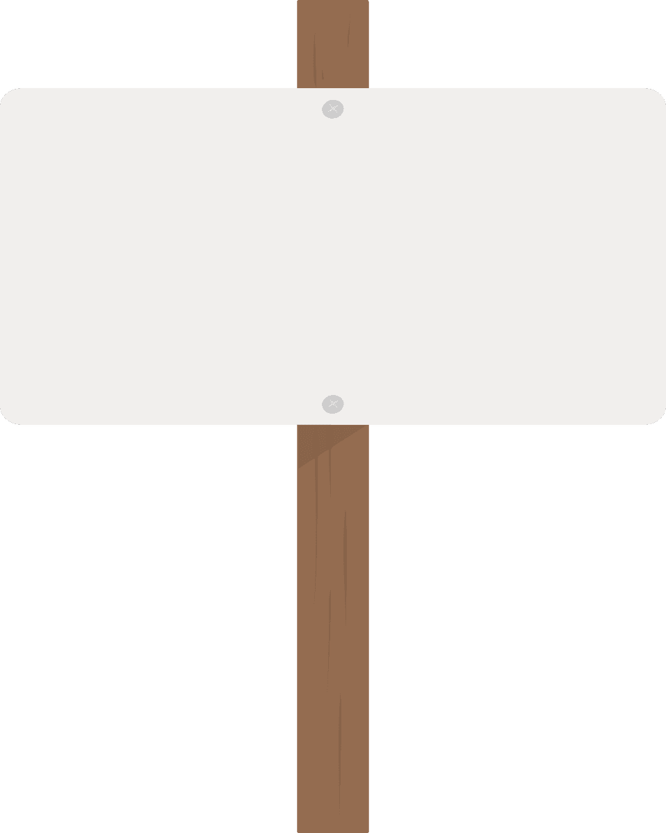 blank sign illustration for customization in various advertising scenarios and settings