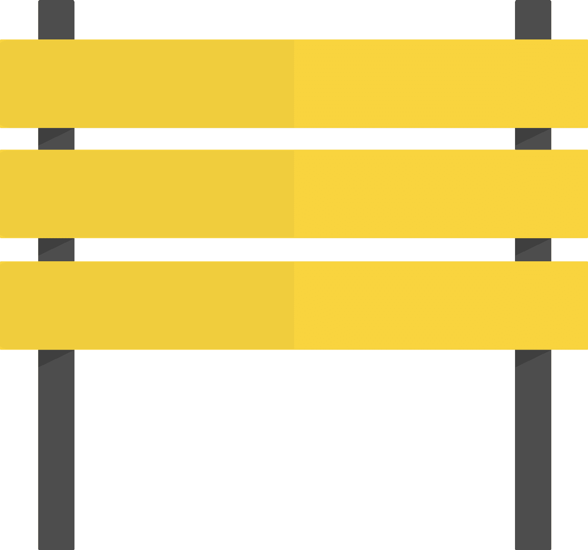 illustration blank sign vector for customizable signage in cheerful yellow color scheme