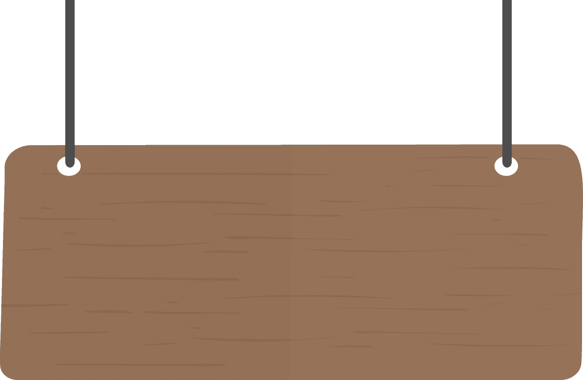 illustration blank sign vector for customizable notifications in rustic style