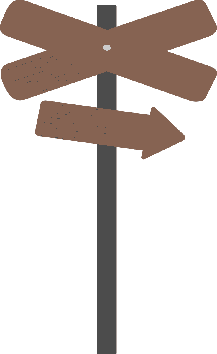 illustration blank sign vector for customizable directional guidance in rustic style settings