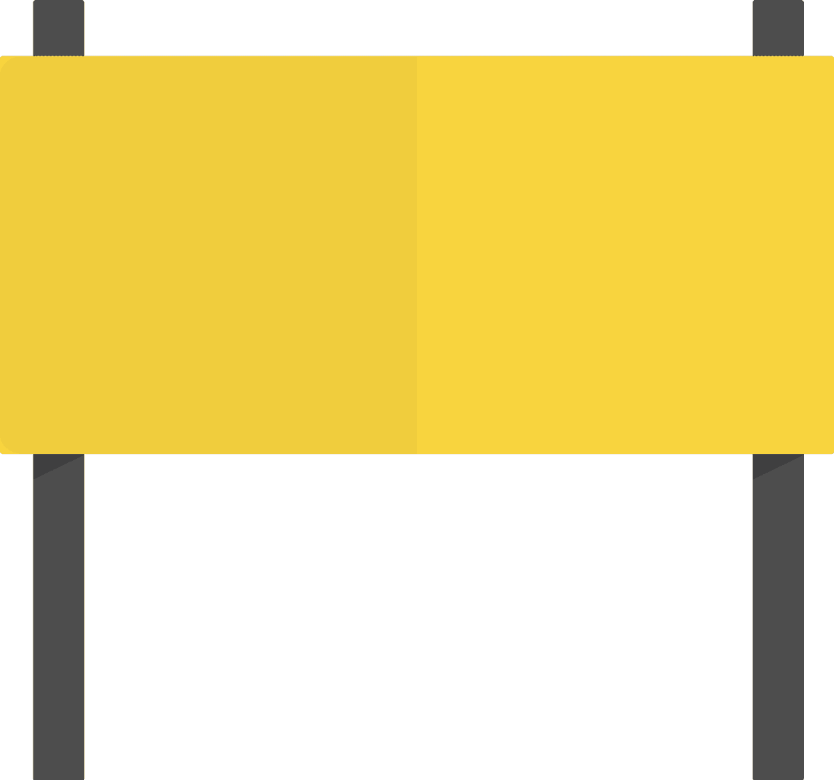 illustration blank sign vector for customizable messaging in a bright and cheerful style