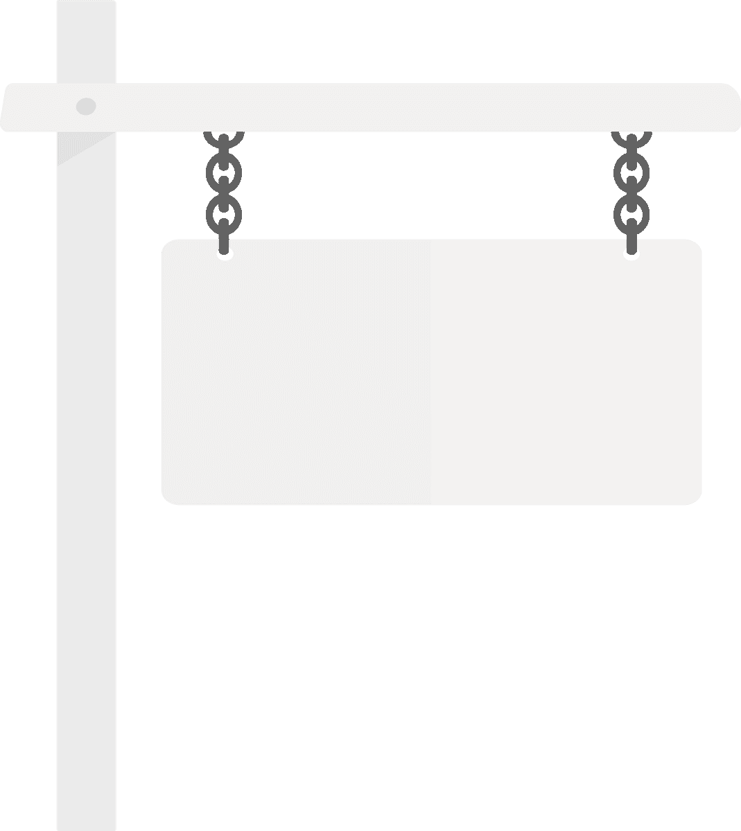 illustration blank sign vector for customizable messages in modern minimalistic style