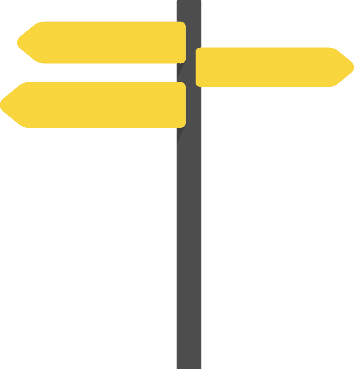 illustration blank sign vector for directional guidance in an engaging style