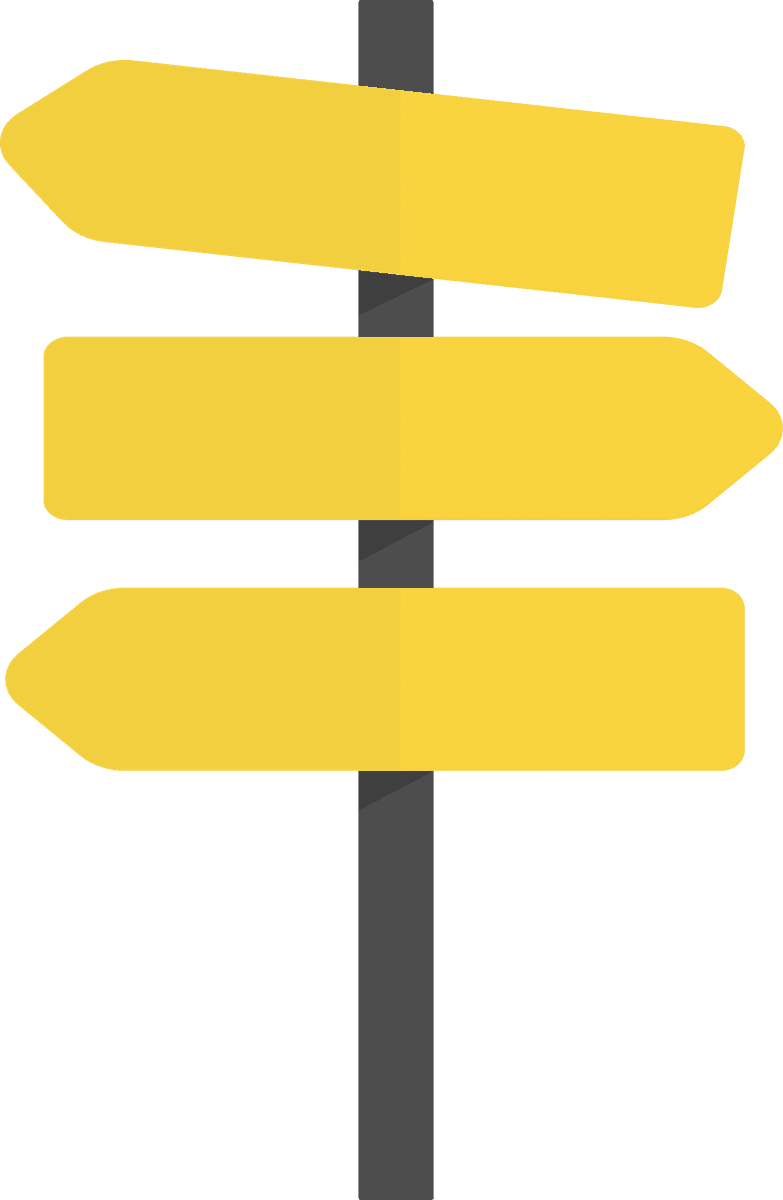 illustration blank sign vector for customizable directions in a cheerful and modern style