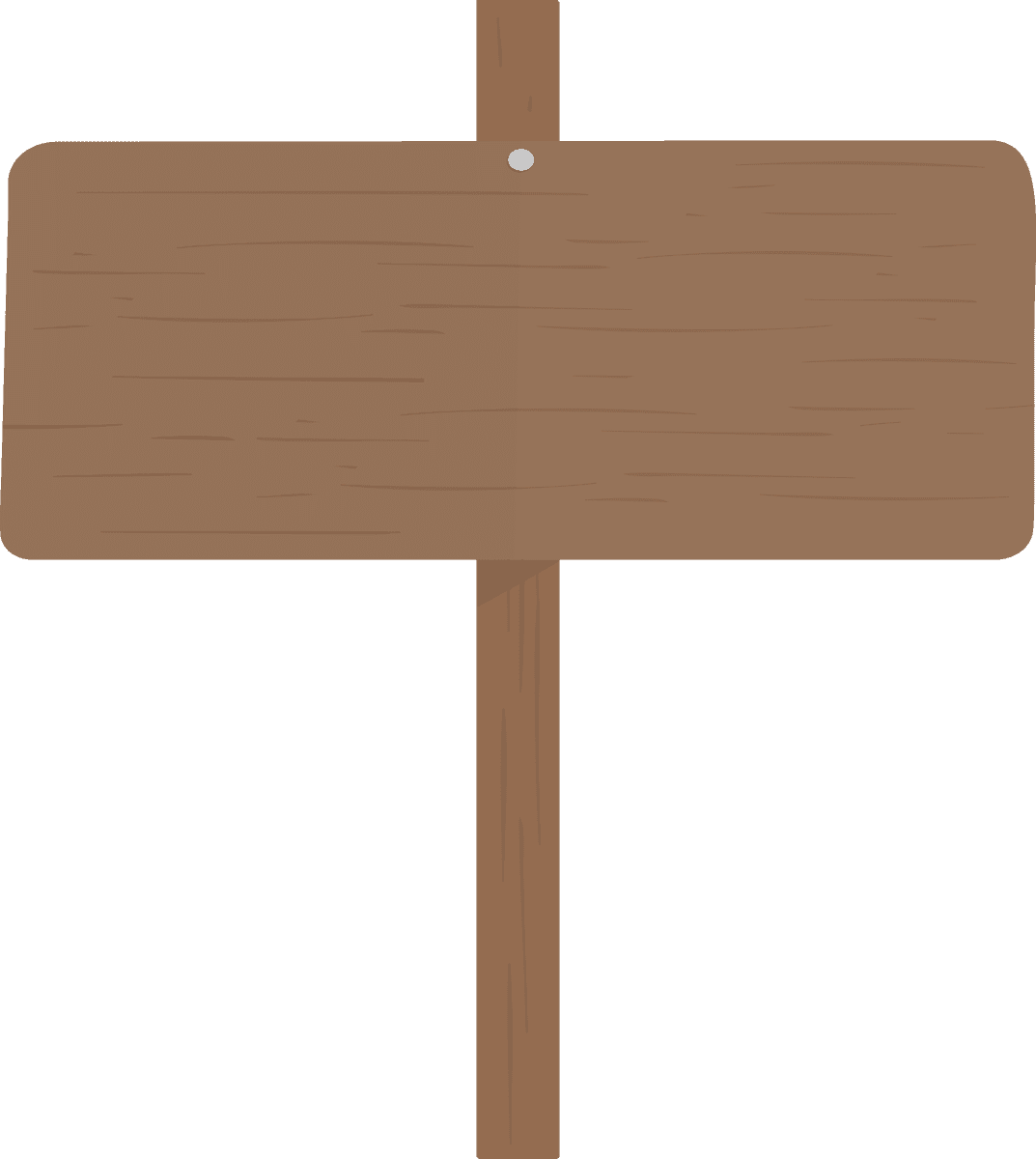 illustration blank sign vector for customizable messaging in rustic wooden style