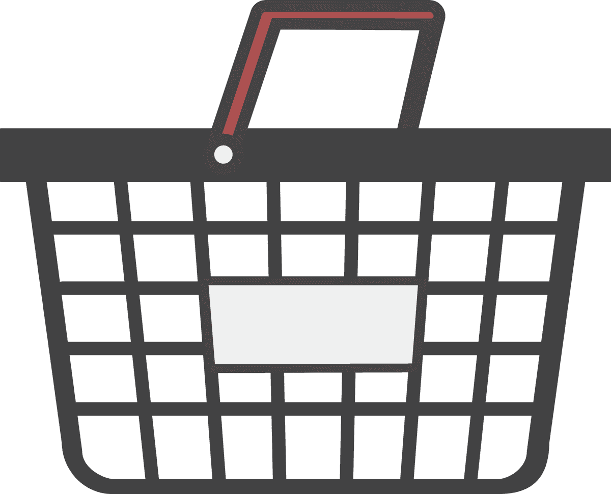 illustration daily stuff vector shopping basket icon for online shopping experience