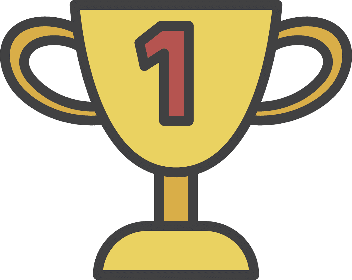 celebratory trophy illustration daily stuff vector for achievements and recognition