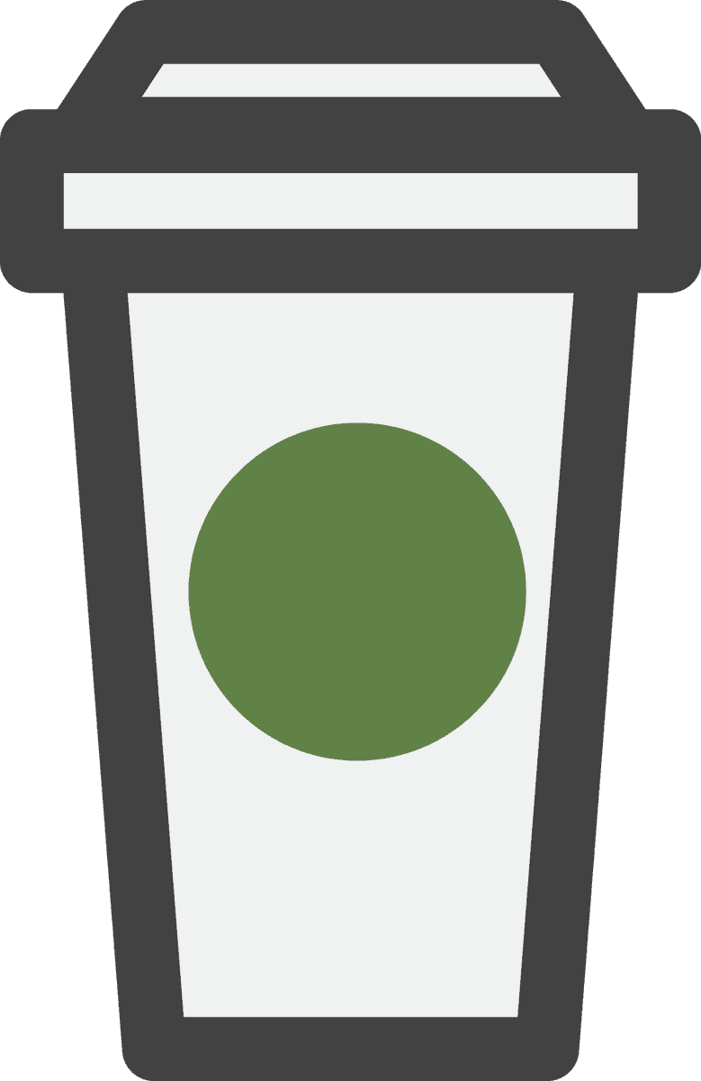 illustration daily stuff vector of a modern reusable coffee cup for eco-friendly living