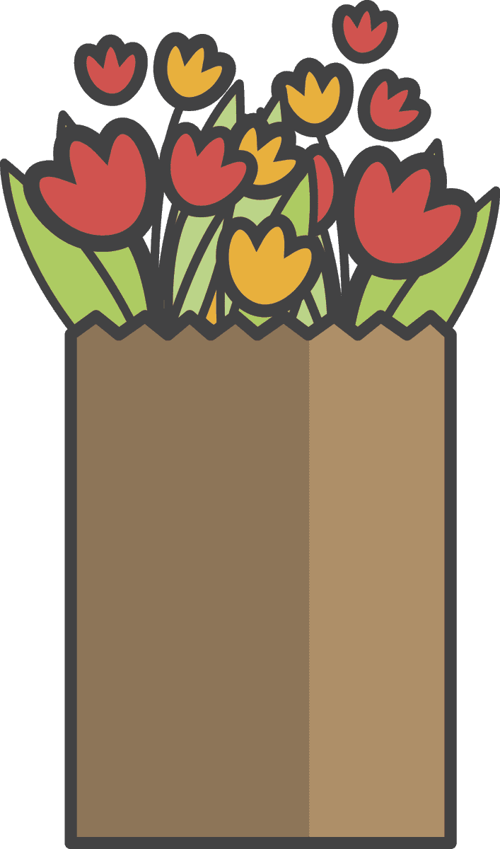 colorful tulip bouquet illustration daily stuff vector for floral arrangements