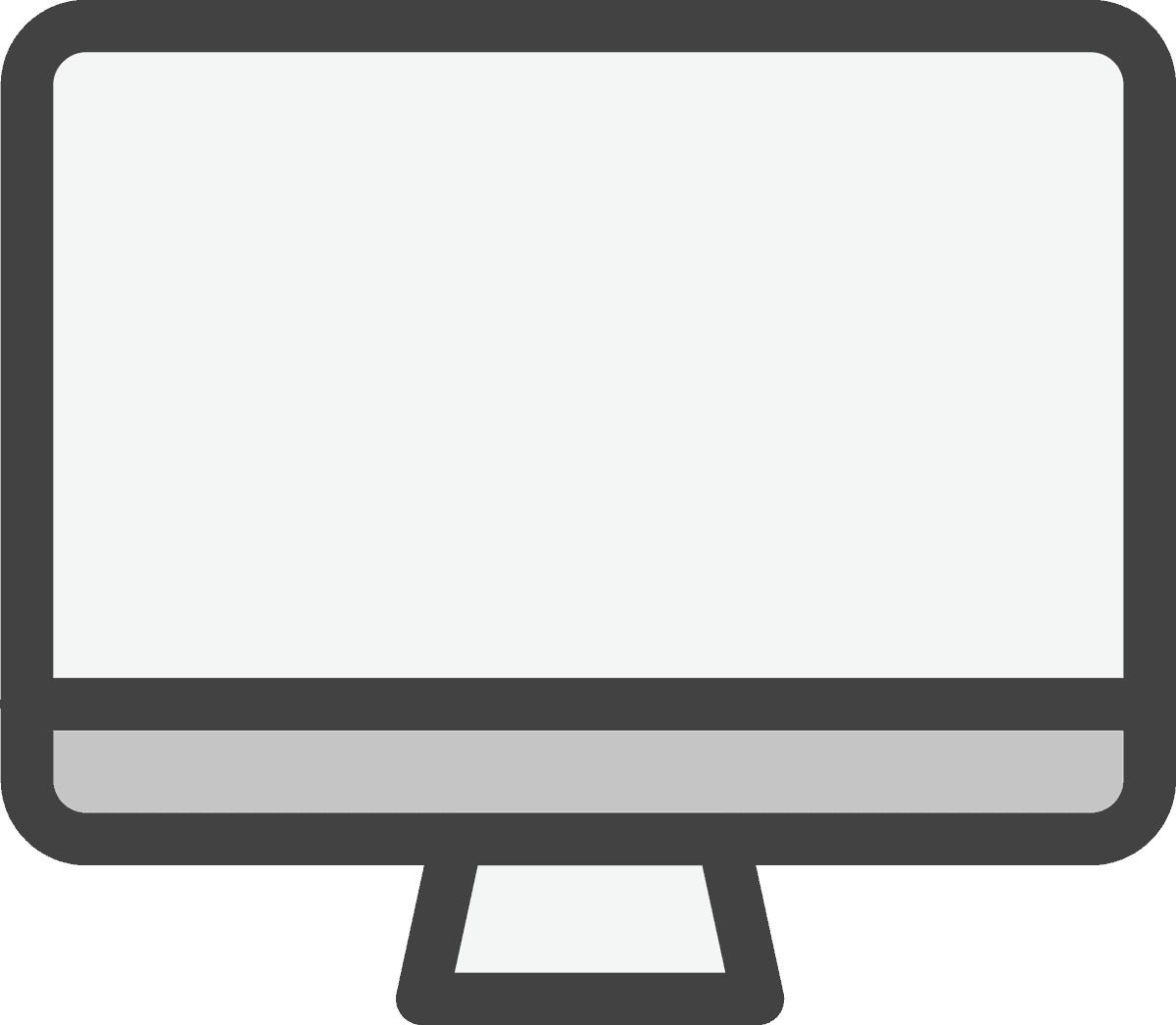 illustration daily stuff vector for modern workspace featuring minimalist computer setup