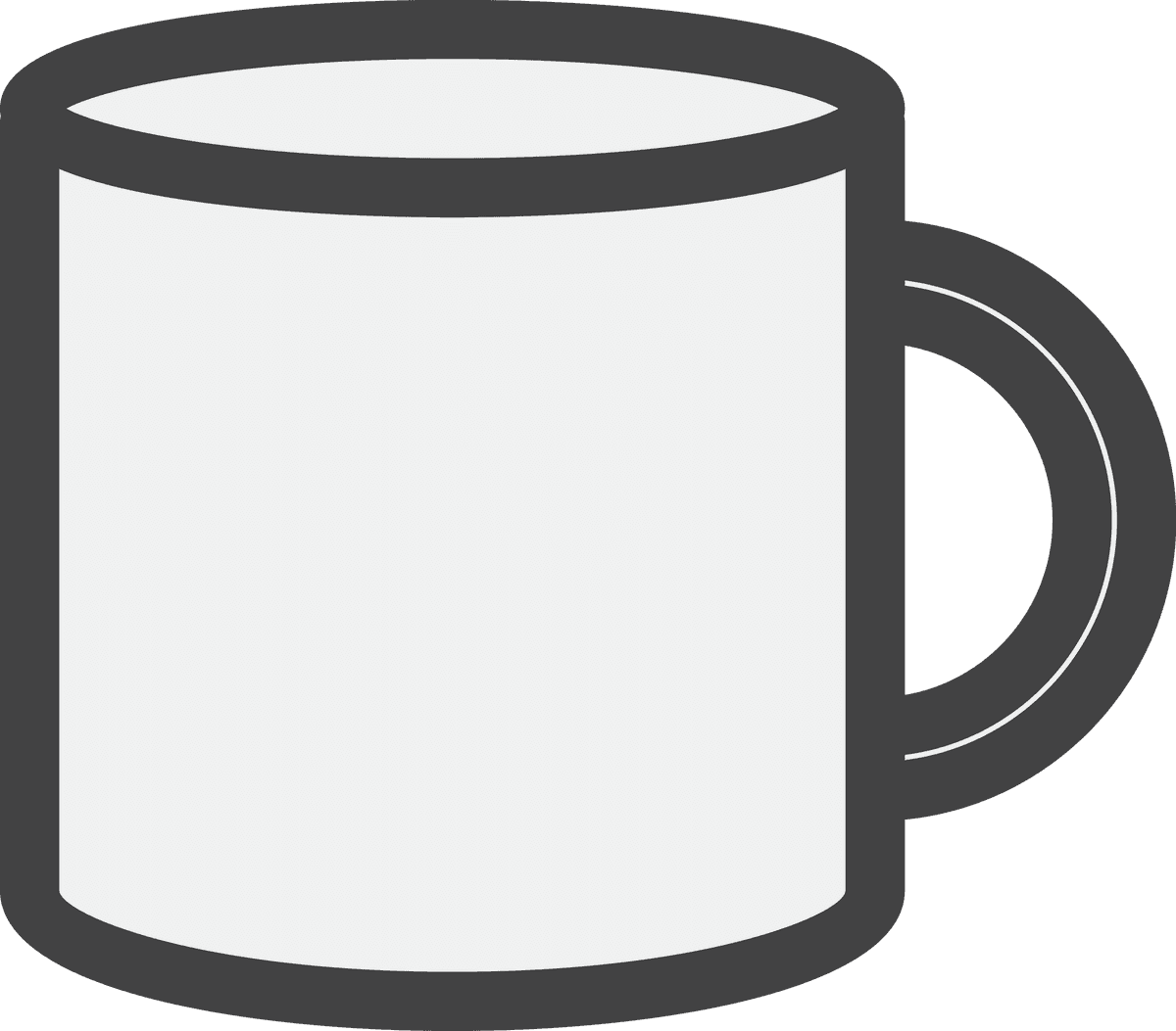 illustration daily stuff vector of a simple coffee mug for morning rituals and beverages