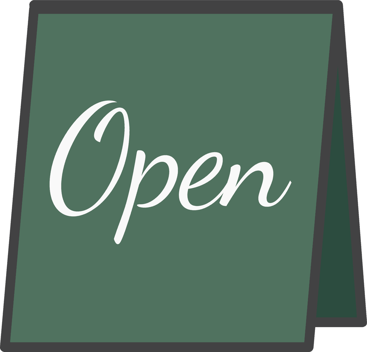 open sign illustration daily stuff vector for brightening shop atmospheres and enhancing customer experience